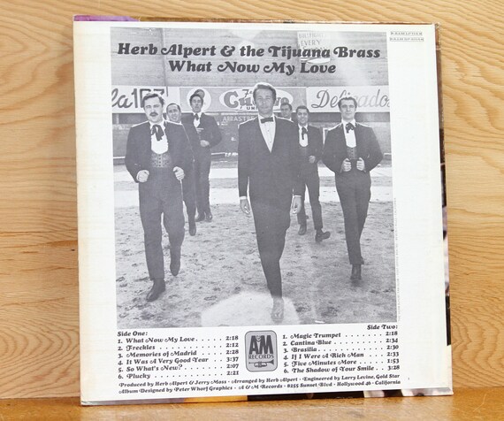 Herb Alpert And The Tijuana Brass What Now My Love Am Etsy