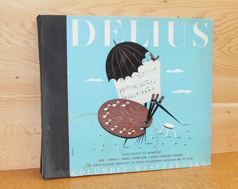 Delius Society Set Volume One - Album Book, 7 Records - Columbia 305 - Vintage 78 RPM - 12 Inch Records - 1939