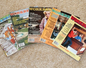 1981 Workbench Magazine - Lot of 5 - Vintage Woodworking