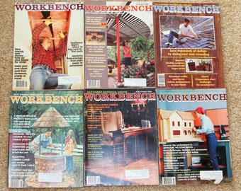 1980 Workbench Magazine - Lot of 6 - Vintage Woodworking