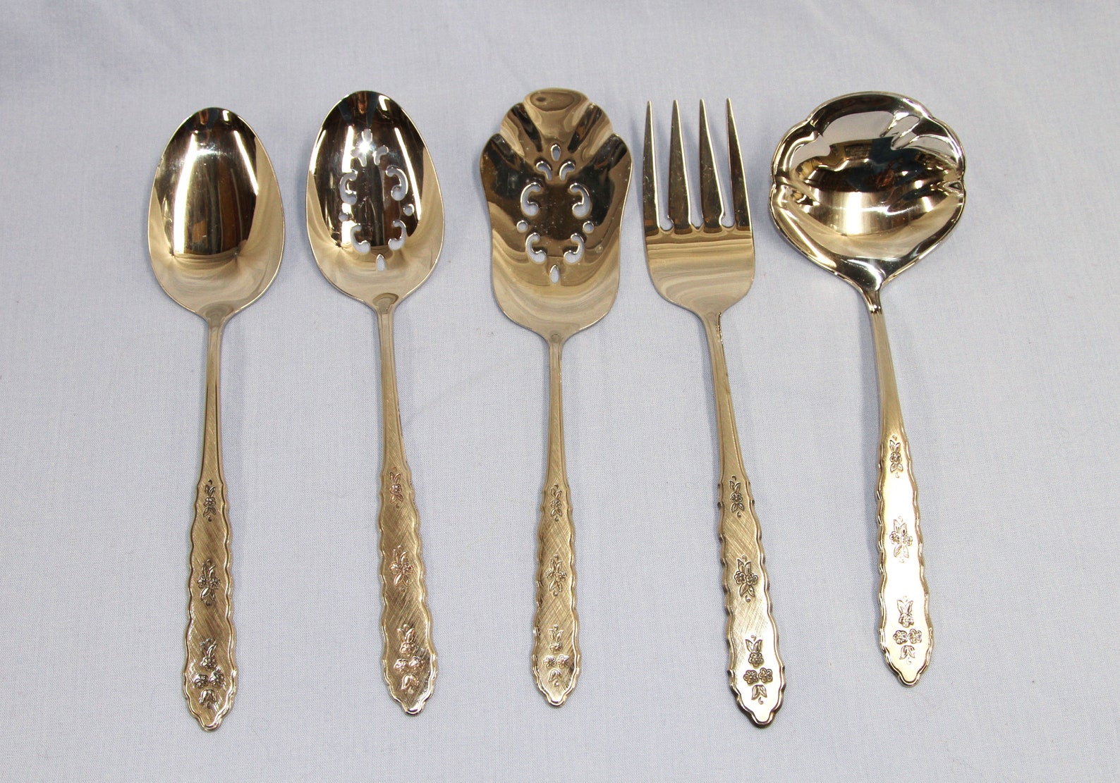Oneida Silverware Set Floral Bouquet Distinction Deluxe Etsy