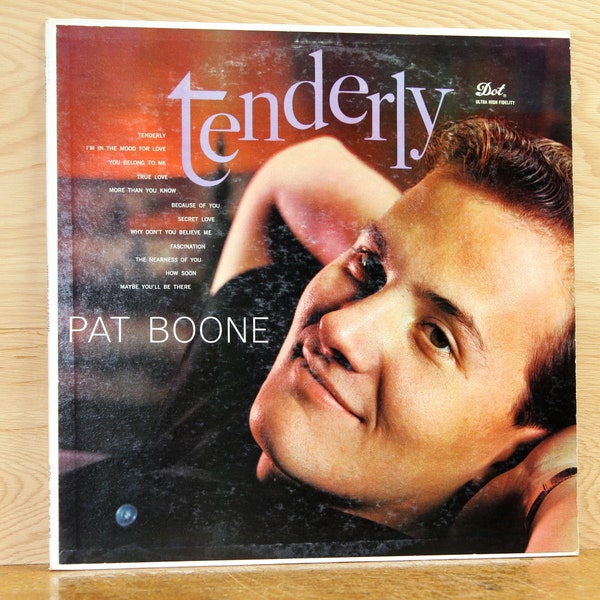 Pat Boone - Tenderly - Dot Records DLP-3180 - Vintage 33 1/3 LP Record - 1959