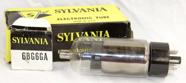 Sylvania 6BG6GA Electronic Tube w/ Original Box Vintage 1960's image 2