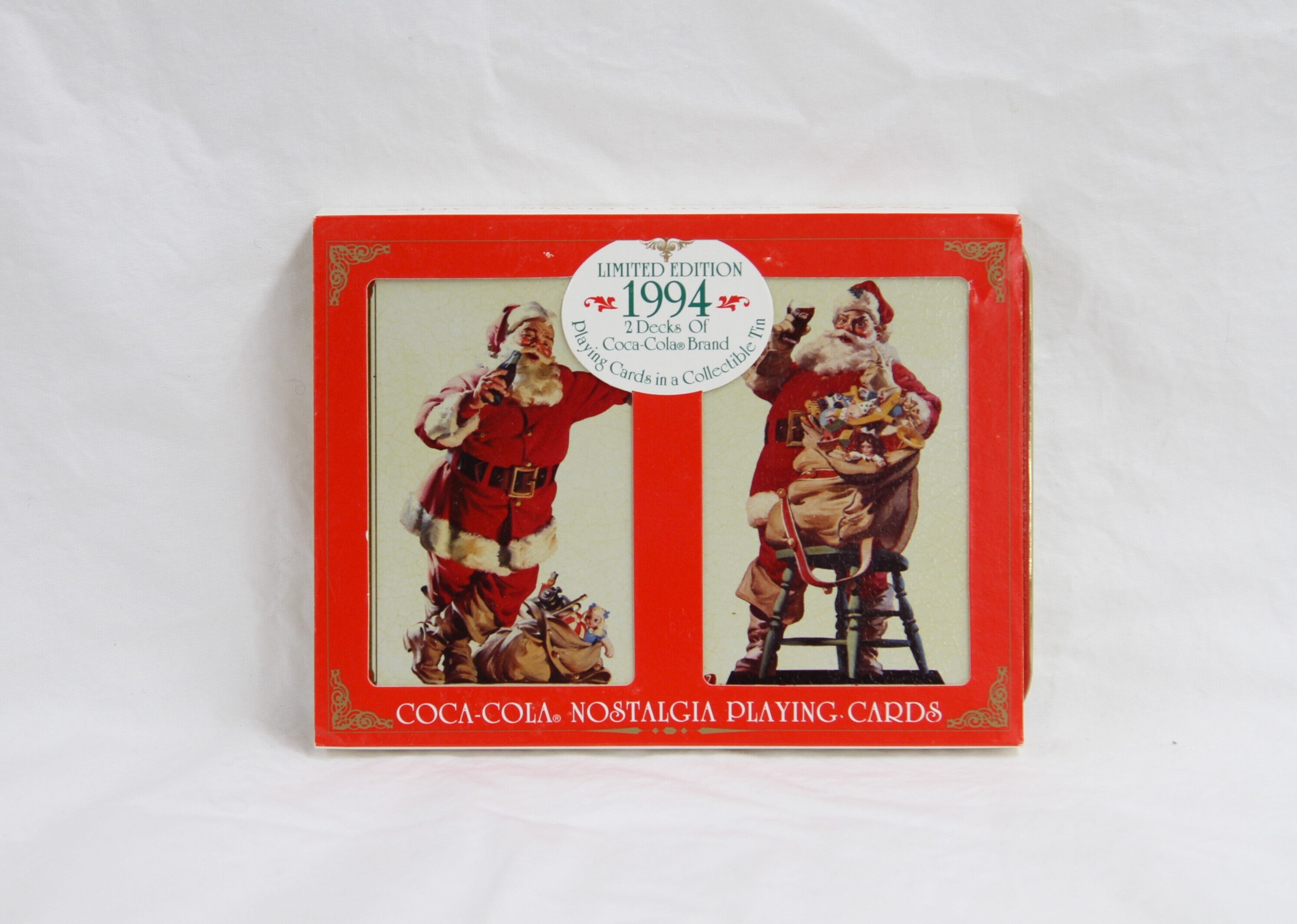 1994 Coca Cola Playing Cards - NOS - Nostalgia Playing Cards - Limited Edition Cards in a Collectible Tin - 3 Available - Etsy 1994 Coca Cola Playing Cards - NOS - Nostalgia Playing Cards - Limited Edition Cards in a Collectible Tin - 3 Available - Etsy