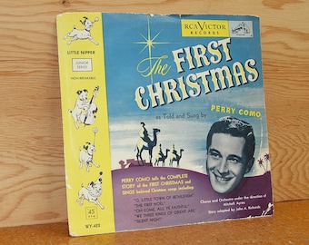 Perry Como - The First Christmas - RCA Victor Records WY-422 - Vintage 45 RPM 7" Record - 1950