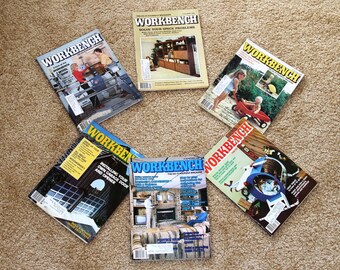 1982 Workbench Magazine - Lot of 6 - Vintage Woodworking