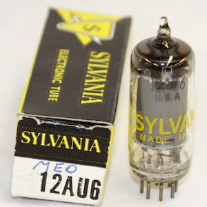 Sylvania 12AU6 Electronic Tube - w/ Original Box - Vintage 1960&#39;s