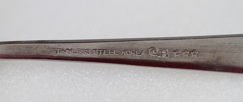 Stainless Steel Pickle Fork Vintage 1960s Korea Stainless Fork