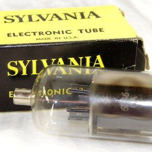 Sylvania 6BG6GA Electronic Tube w/ Original Box Vintage 1960's image 1