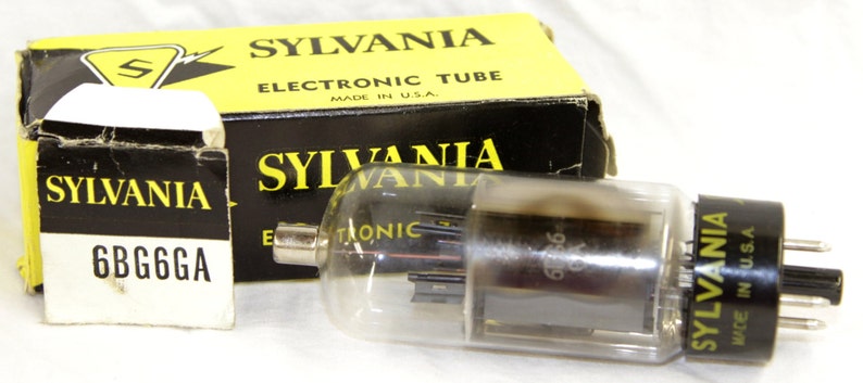 Sylvania 6BG6GA Electronic Tube w/ Original Box Vintage 1960's image 1