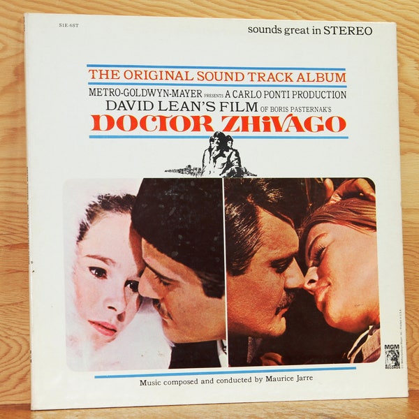 Doctor Zhivago Soundtrack Album - MGM Records SIE-6ST - Vintage 33 1/3 LP Record - 1965