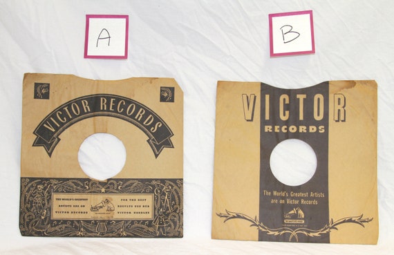 RCA Victor Record Sleeve Lot of 7 - Vintage 78 RPM Record Sleeve