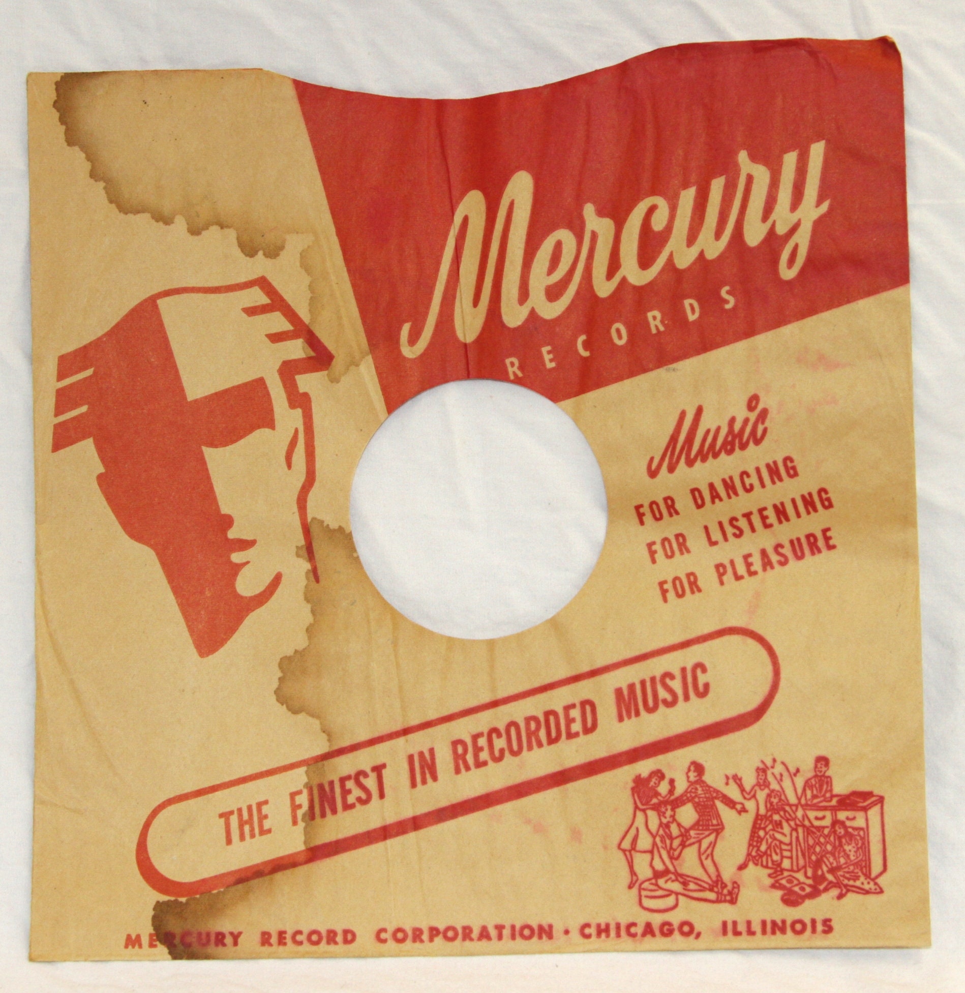 Brown Paper Record Sleeves - Vintage 78 RPM Record Sleeve
