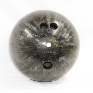 Columbia 300 White Dot - 15 lb Bowling Ball - Vintage Bowling Ball - Silver Swirl Ball - Retro Bowling Ball 1970&#39;s