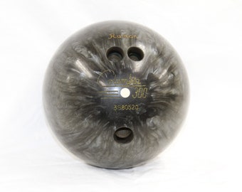 Columbia 300 White Dot - 15 lb Bowling Ball - Vintage Bowling Ball - Silver Swirl Ball - Retro Bowling Ball 1970&#39;s