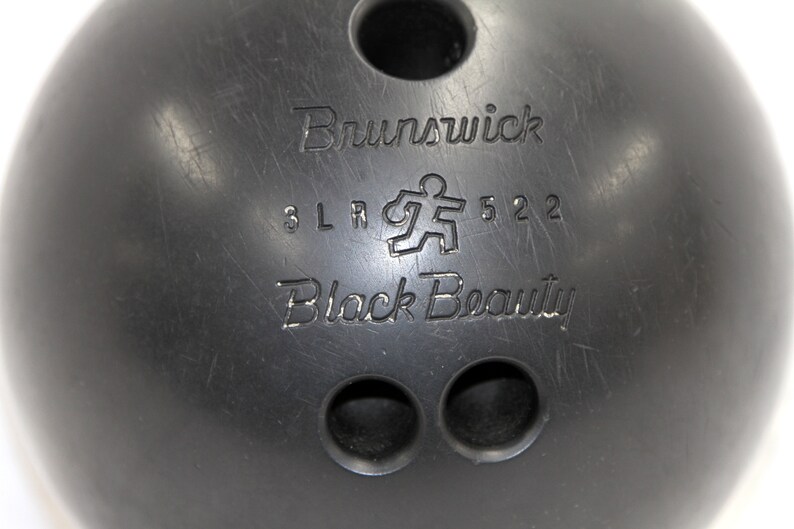 Brunswick Black Beauty Vintage Bowling Ball 16 Lb Bowling Ball Retro Bowling Ball 1960's Etsy