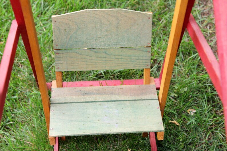 Doll Swing Set Wooden Glider Vintage 1940's Etsy