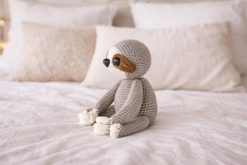 Sloth Amigurumi Crochet Pattern PDF, DIY Plush Toy Tutorial, Beginner ...