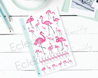 Flamingo Stickers| Flamingo Planner Stickers | Flamingos Stickers | EE038