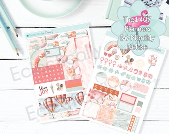 The1407Planners B6 MONTHLY // Happy Life //  Planner Girl Stickers | B6 Monthly Sticker Kit | Choose Joy Stickers | K098 B6