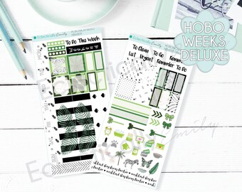 HOBONICHI WEEKS Weekly Kit | Safari Rose Sticker Kit | Hobonichi Weeks Stickers | Safari Stickers | Tropical Stickers | HBW009