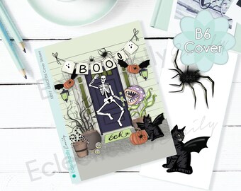 B6 COVER STICKER Wicked Night Stickers  | The1407Planners Stickers | Fall Stickers | Halloween Stickers | Large B6 Sticker | K097 B6 Cover