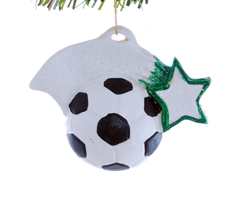 Soccer Ball ornament Christmas sports ornament Coach Etsy
