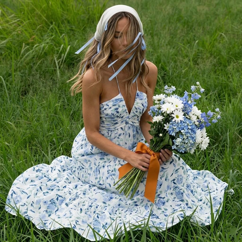 knee length dresses for ladies Shop the Lewis Henry Bias-Cut Dress with V-Neckline and Soft Sleeves in  Hand-Painted Silk Fabrics - Plus Size Available | UK Sizes | In-Store  Alterations | Prices from $989 main image 0