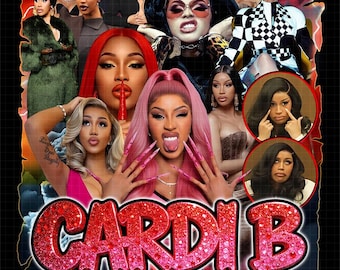 Arte de fan de Cardi B "Little Miss Drama Tour": Archivo PNG de camiseta (descarga digital)