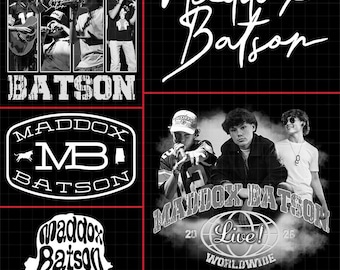 Paquete PNG del Tour Maddox Batson 2026 (Descarga digital)