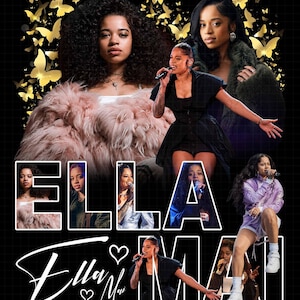 Ella Mai "Do you Still Love Me Tour"-PNG-fil: Konsertturné 2026 Fan Art T-shirt PNG (digital nedladdning)