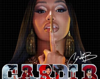 Arte de fan de Cardi B 'Am I the Drama': Archivo PNG para camiseta (Descarga digital)