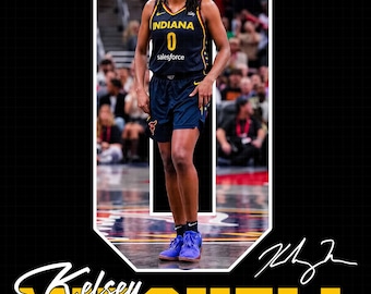 Indiana Fever, Kelsey Mitchell Tshirt Design PNG File Fan Art PNG (Digital Download)