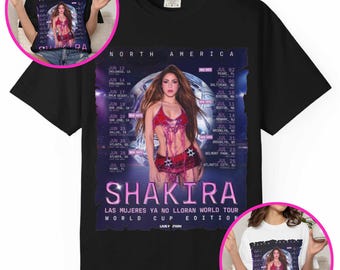 Shakira Las Mujeres Ya No Lloran World Tour 2026 Camiseta
