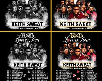 Diseño PNG de la gira R&B Lovers de Keith Sweat (Descarga instantánea)