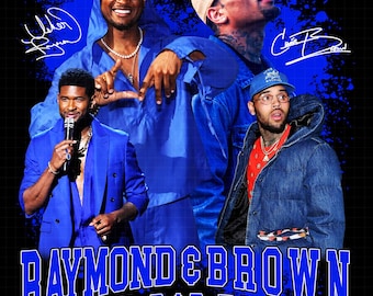 Usher Raymond Chris Brown Tour 2026 Fan Art T-Shirt PNG (Digital Download)