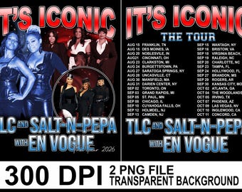 TLC Salt-N-Pepa En Vogue Tour 2026 PNG File (Digital Download)