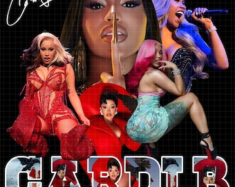 Arte de fan de Cardi B 'Am I the Drama': Archivo PNG para camiseta (Descarga digital)