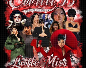 Arte de fan de la gira 'Am Little Miss Drama' de Cardi B: archivo PNG de camiseta (descarga digital)