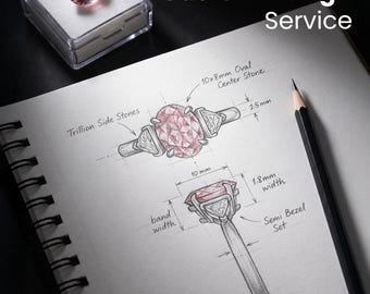 Custom Jewelry Design, Made to Order, IGI Certified Lab Diamond Ring, Design Your Own Engagement Ring, Wedding Anniversary Gift for Her