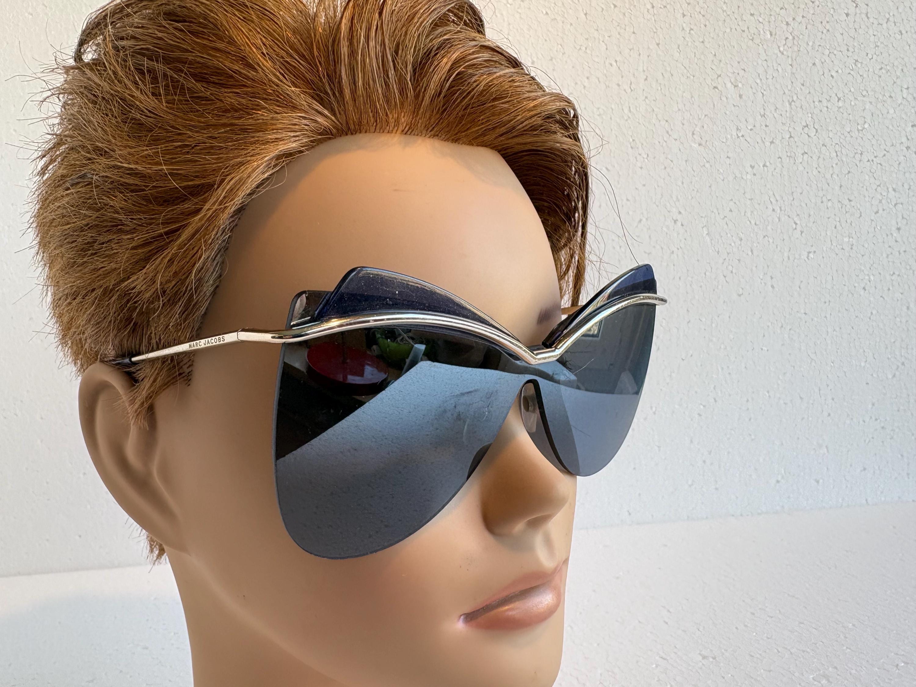 Marc by Marc Jacobs Oversized Aviator Woman Sunglasses MMJ 002/S/ Discontinue￼ NEW Marc Jacobs MARC 760/S Aviator Sunglasses Gold RHL90 w  main image 2