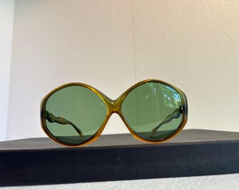 Vintage 1970s Sunglasses Oversized Lenses Women’s Design Eyewear Fashion Glasses Unisex Ladies