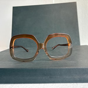 Okulary vintage z lat 70. XX wieku, duże soczewki, damskie oprawki, modne, unisex, bez marki