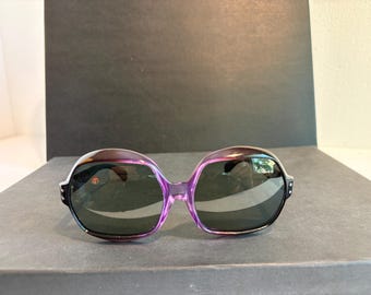Vintage 1970s Sunglasses Oversized Lenses Women’s Design Eyewear Fashion Glasses Unisex Ladies France