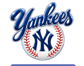 New York Yankees Baseball PNG, Game Day Sublimation Design, Shirt Print File, Transparent PNG, Instant Download