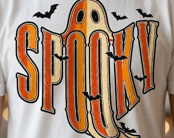 Preppy Coquette Spooky PNG, Polka Dot Halloween PNG, Girly Halloween Graphic, Retro Fall Shirt Design, Spooky Season PNG, Sublimation Design