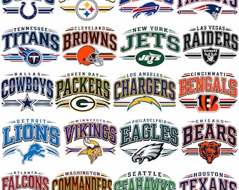 Football Team PNG Bundle , 32 Football Mascot Designs , Game Day PNG Pack , Sports Sublimation , Shirt Design (Digital Download)