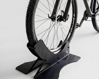 Robuster Fahrradständer aus Stahl - pulverbeschichteter Bodenfahrradständer für Garage & Haus