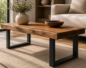 Pieds de meuble carrés en métal - Base en acier robuste enduit de poudre pour tables et bancs
