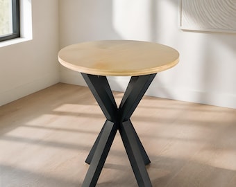 Kleiner Tischfuß, Spinnenbeine aus Stahl, Bistro-Café-Sockel, modernes Industriemetall